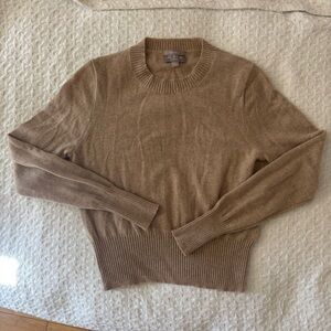 J. Crew Cashmere Cropped Fit Crewneck Sweater